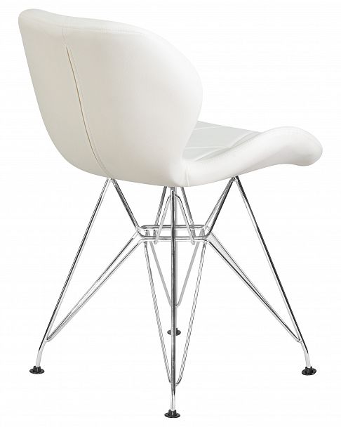 Стул обеденный DOBRIN BUTTERFLY CHROME (ножки хром, цвет белый) - Вид 4