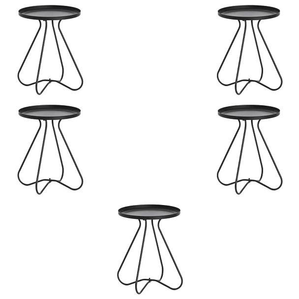 Стол журнальный Гленд 1/Gland 1(1шт. в упаковке), металл, черный - Вид 8