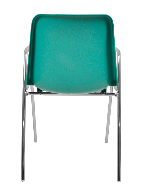 Стул Vicenza (4 высокие ножки c подлокотниками), каркас Хром, светло-зеленый, РП+ИК, стопируемый - Вид 4