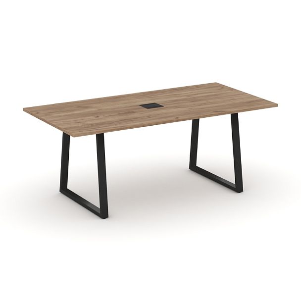 Style Project Direct Direct Стол переговорный SN-6T1.SPRG-198 Дуб Табак/Металл Черный 1980*980*750 - Вид 1