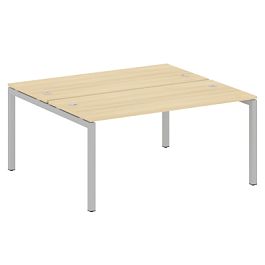 Metal System Quattro Р. ст. на П-образном м/к 50БП.РАС-СП-2.4 Акация/Серый металл 1600*1475*750 - Фото предпросмотра