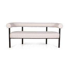 Диван Biggi, букле Turin ivory / опоры черные - Фото предпросмотра