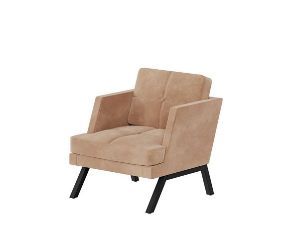 Aldo Кресло с декором из пуговиц ALDB-01L Timless 020/Металл Черный 790*875*890 - Вид 1