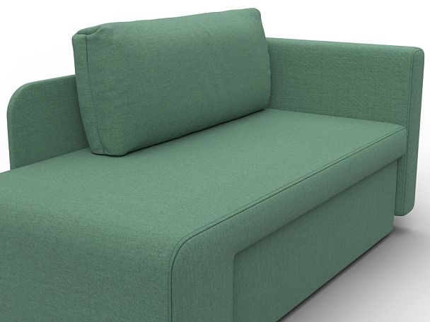 Кушетка Лига-097 Рогожка зеленый - Вид 4