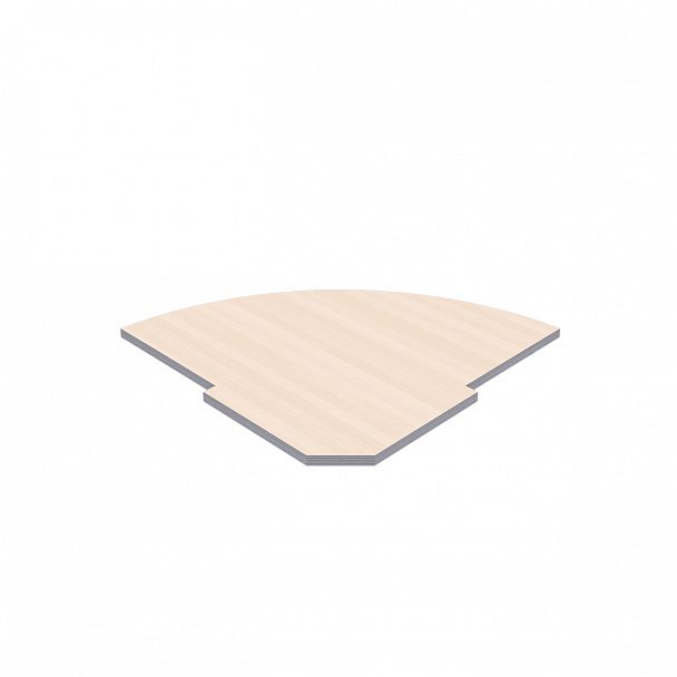 Полка для угловой стойки "Imago" РС-5.1 клен/металлик - Вид 1