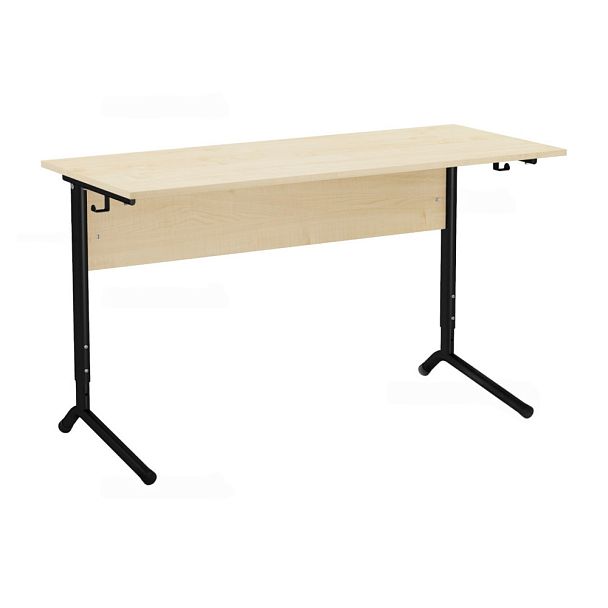 Стол ученический 120Р, 2-местный, регулируемый на плоскоовальной трубе (м/к Коричневый, Серый, Черный), гр.5-7 - Вид 2