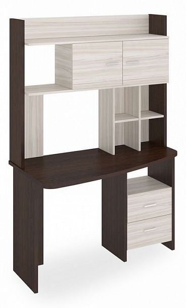 Стол компьютерный Домино Lite СКЛ-Крл120+НКЛХ-120 ВК ЛЕВ Венге/Карамель левый - Вид 1