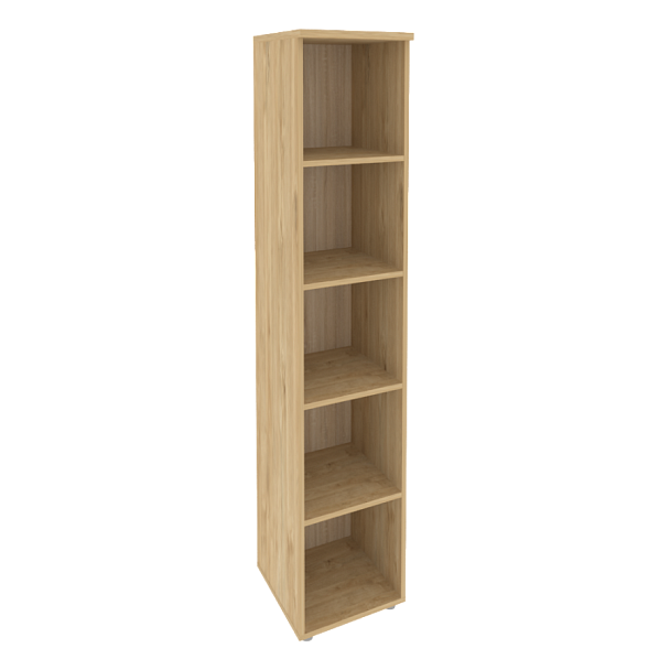 Onix Стеллаж высокий узкий O.SU-1 Тиквуд светлый 400*420*1977 - Вид 1