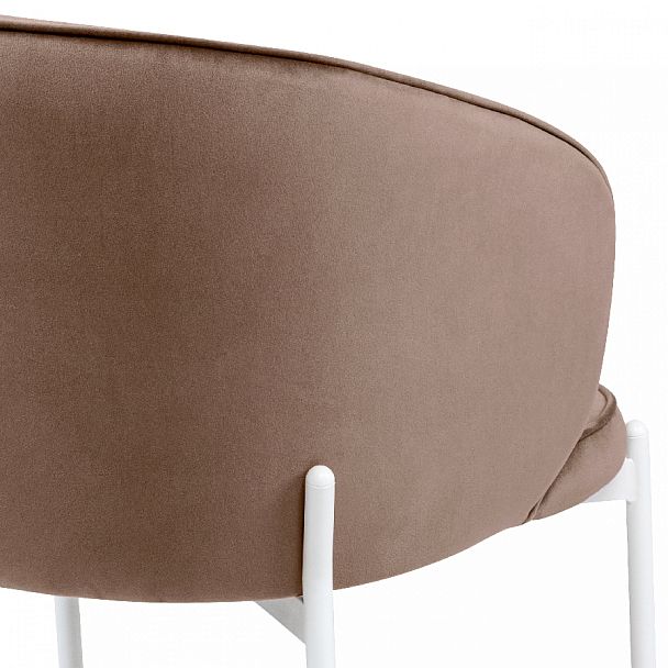 Комплект кухонных стульев Миэль латте велюр/белый, 2 шт. - Вид 9