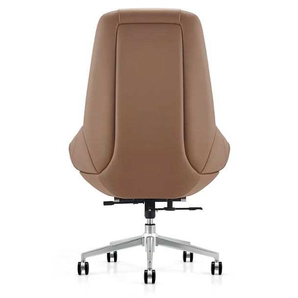 Кресло HAWASAN (ХАВАСАН) PREMIUM EX-810, хромированная сталь, экокожа, коричневое, 533236 - Вид 6