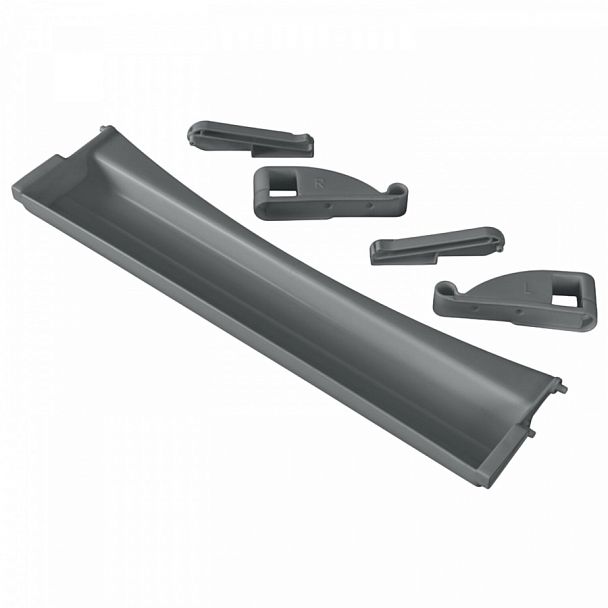 Полка-органайзер выдвижная ДЭМИ, 1 отделение, пластик, серая, 30х420х110 мм, ОКП.06 - Вид 1