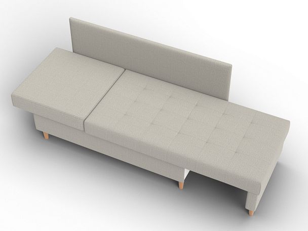 Кушетка Лига-098 Рогожка бежевый - Вид 8