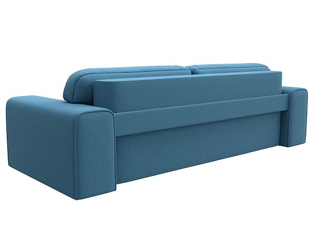 Диван прямой Лига-029 Рогожка голубой - Вид 6