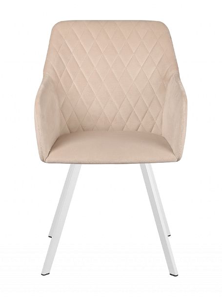 Кресло поворотное Барли, Confetti cream/белый - Вид 3