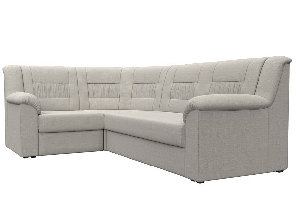 Диван угловой Карелия левый угол Рогожка бежевый - Вид 3