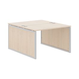 Стол 2-х местный XQPWST 1214 Бук Тиара/Алюминий 1200х1406х750 XTEN-QP - Фото предпросмотра