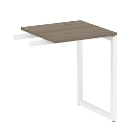 Metal System Quattro Приставной элемент на О-образном м/к 40БО.ПР-1 Вяз/Белый металл 600*600*750 - Фото предпросмотра