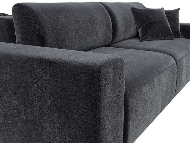 Диван прямой Лига-036 НПБ Классик Велюр серый - Вид 4