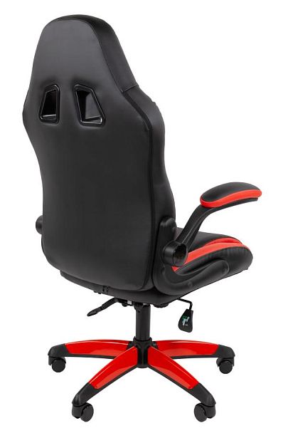 Кресло Chairman game 15 Россия экокожа черный/красный/белый - Вид 4