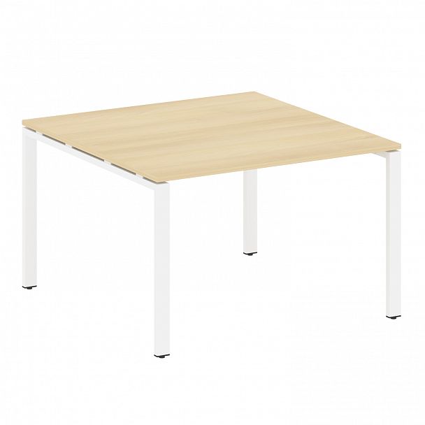 Стол для переговоров "Metal System" БП.ПРГ-1.2 акация/белый - Вид 1