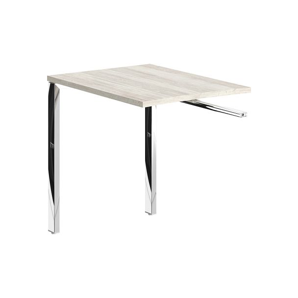 Брифинг приставка XGR 889.1 Сосна Эдмонт/Нержавейка полированная 800х600х750 XTEN GLOSS - Вид 1