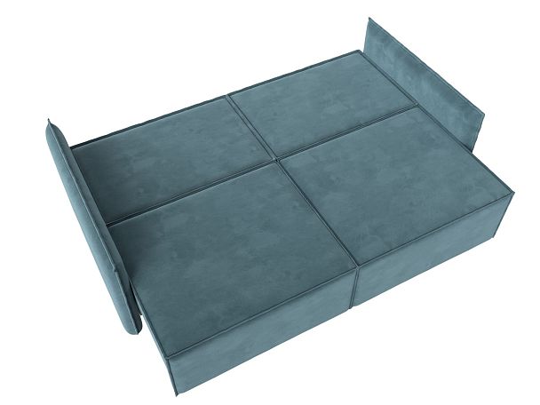 Диван прямой Либерти (полностью велюр бирюзовый) - Вид 10