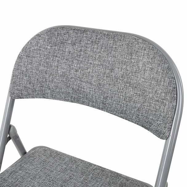 Стул складной BRABIX "Golf Plus CF-003 КОМФОР"Т, серый каркас, серая ткань, 532890 - Вид 12