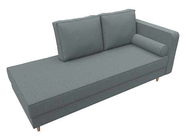 Кушетка Прайм правая Рогожка серый - Вид 5