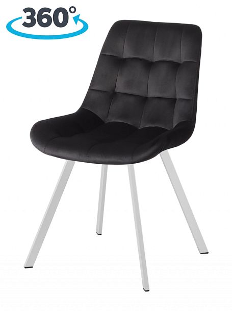Комплект стульев поворотных Эйден М, черный H75/белый, 4 шт. - Вид 1