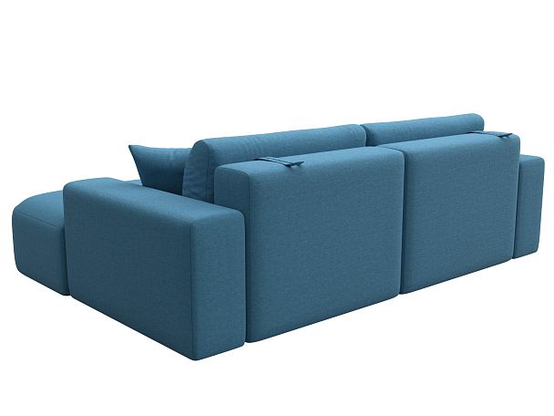 Диван угловой Лига-036 НПБ Классик правый угол Рогожка голубой - Вид 6