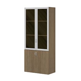 Шкаф комбинированный (необходим топ) "Лидер"  ПК-ЛДР-ШК205Х90С/35-В1-299 дуб шамони - Фото предпросмотра