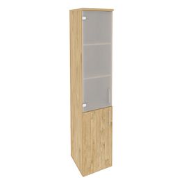 Onix Шкаф высокий узкий левый O.SU-1.2 (L) Тиквуд светлый 400*420*1977 - Фото предпросмотра