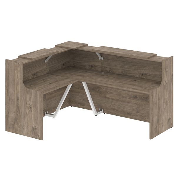 Ресепшн Г-образный "Onix" O.R-K-28 тиквуд темный - Вид 1