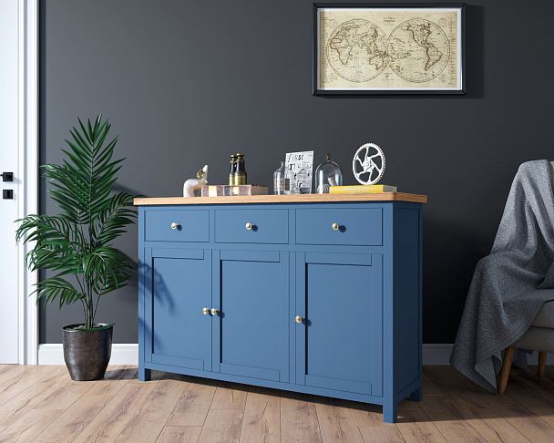 Комод "Jules Verne" 3 ящика 3 дверки JV38ETGB - Вид 4