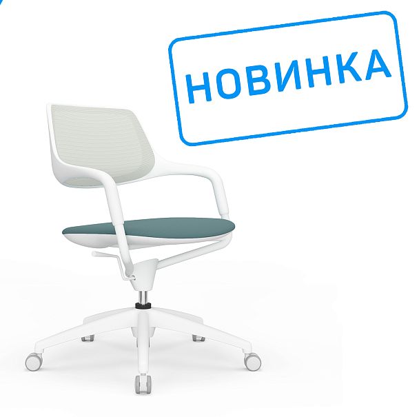 Кресло Scroll HY-813D Серая спинка/Серое сиденье - Вид 3