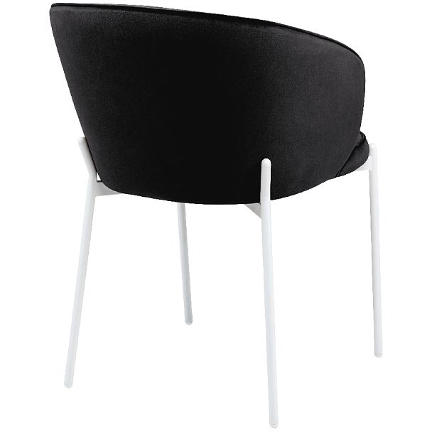 Комплект кухонных стульев Миэль черный велюр/белый, 3 шт. - Вид 4