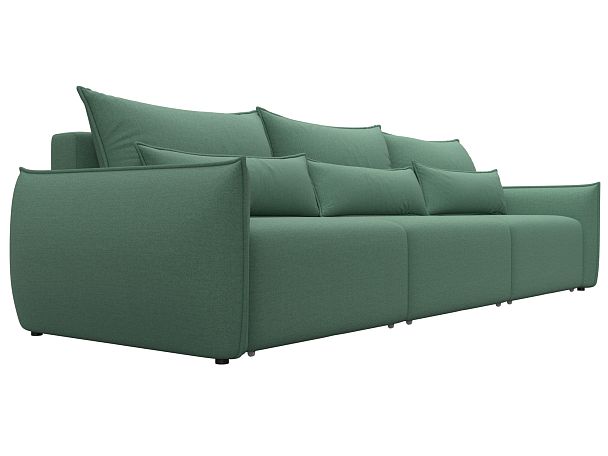 Диван прямой Лига-051 НПБ Лонг Рогожка зеленый - Вид 3