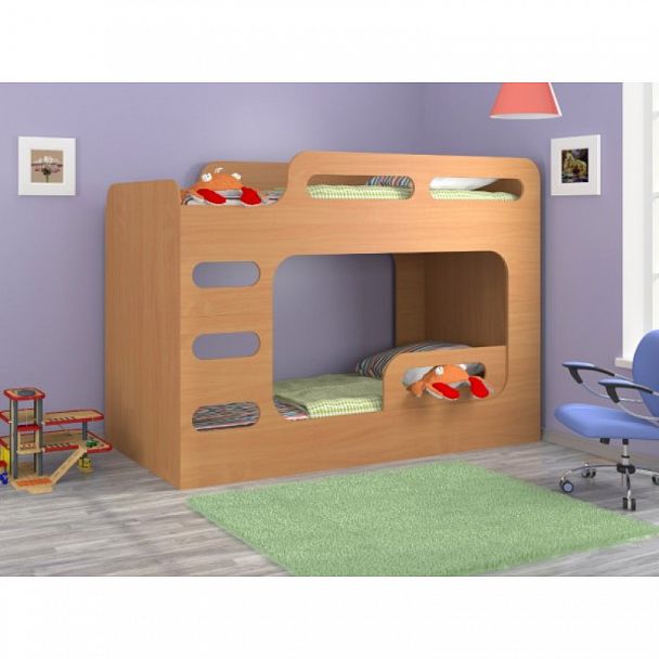 Двухъярусная кровать "Дельта-Макс" Ольха - Вид 1