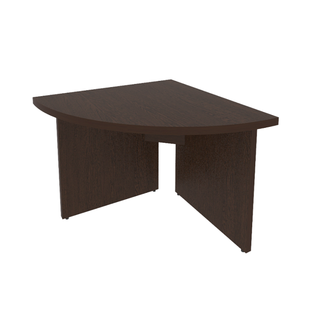 First Угловой модуль переговорного стола правый KPR-4 (R) Венге 900*900*765 - Вид 1