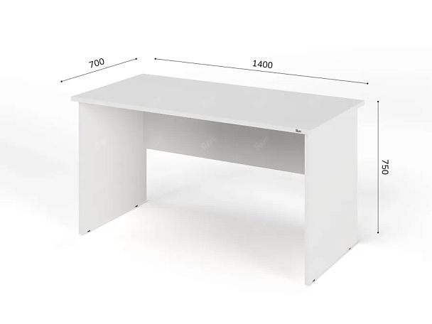 ЛАЙТ / LIGHT RLG002-14x7 Прямоугольный стол 140x70x75 Белый - Вид 2