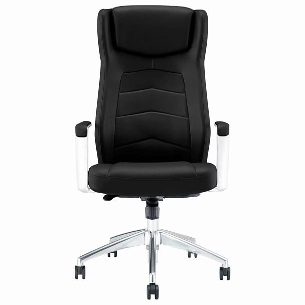 Кресло BRABIX PREMIUM Viking EX-759, синхромеханизм, алюминий, натуральная кожа, черное, 532933 - Вид 2