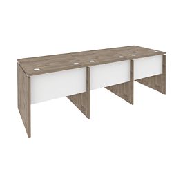 Onix Рабочая станция O.RS-3.0.8 Тиквуд темный/Белый бриллиант 2340*800*750 - Фото предпросмотра