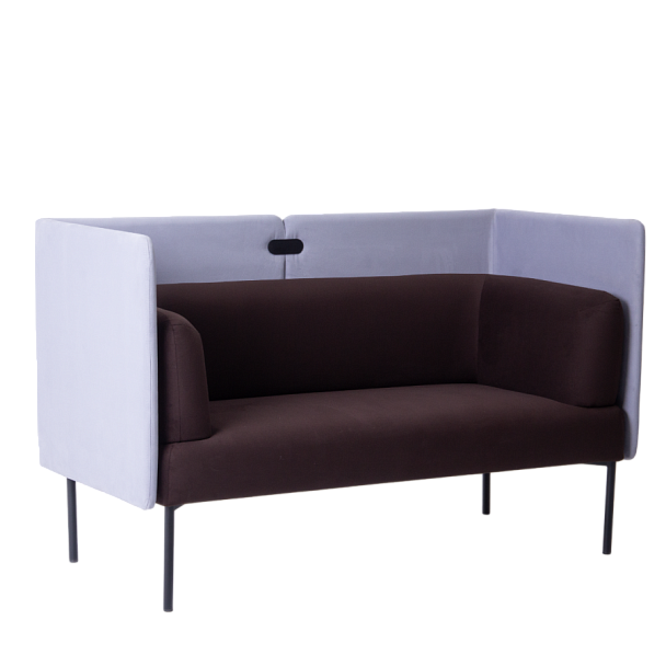 Диван Garda, велюр Velutto 24, экран велюр Velutto 49, ножки металл - Вид 1