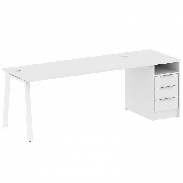 Рабочая станция "Metal System" БА.РС-СТП -1.5 белый - Вид 1