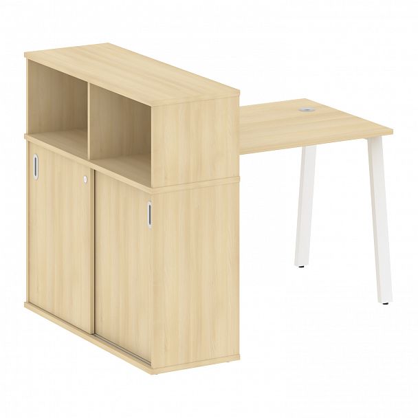 Рабочая станция "Metal System" БА.РС-СШК-3.1 акация/белый - Вид 1