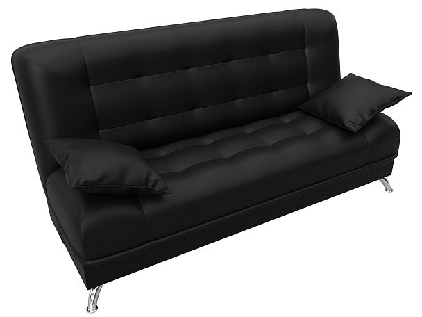 Диван Книжка Анна (полностью экокожа черная) - Вид 5