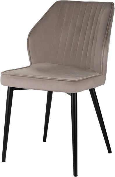 Стул для дома Бюрократ CH-K5 т.бежевый Holland 61 металл черный на ножках (CH-K5_1/HL61) - Вид 2