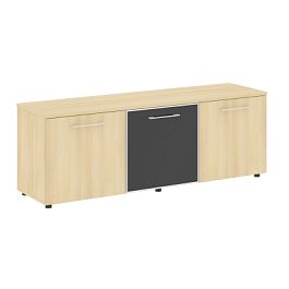 Yalta Тумба модульная LT.TS-3.4 black Акация/Стекло black 1642*450*580 - Фото предпросмотра