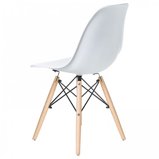 Стул обеденный LMZL-PP623 (ножки светлый бук, цвет сиденья белый) - Вид 2