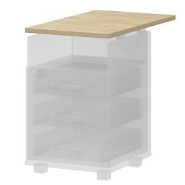 Крышка тумбы НТ-320.73 Баттл Рок 438x730x25 Аргентум - Фото предпросмотра